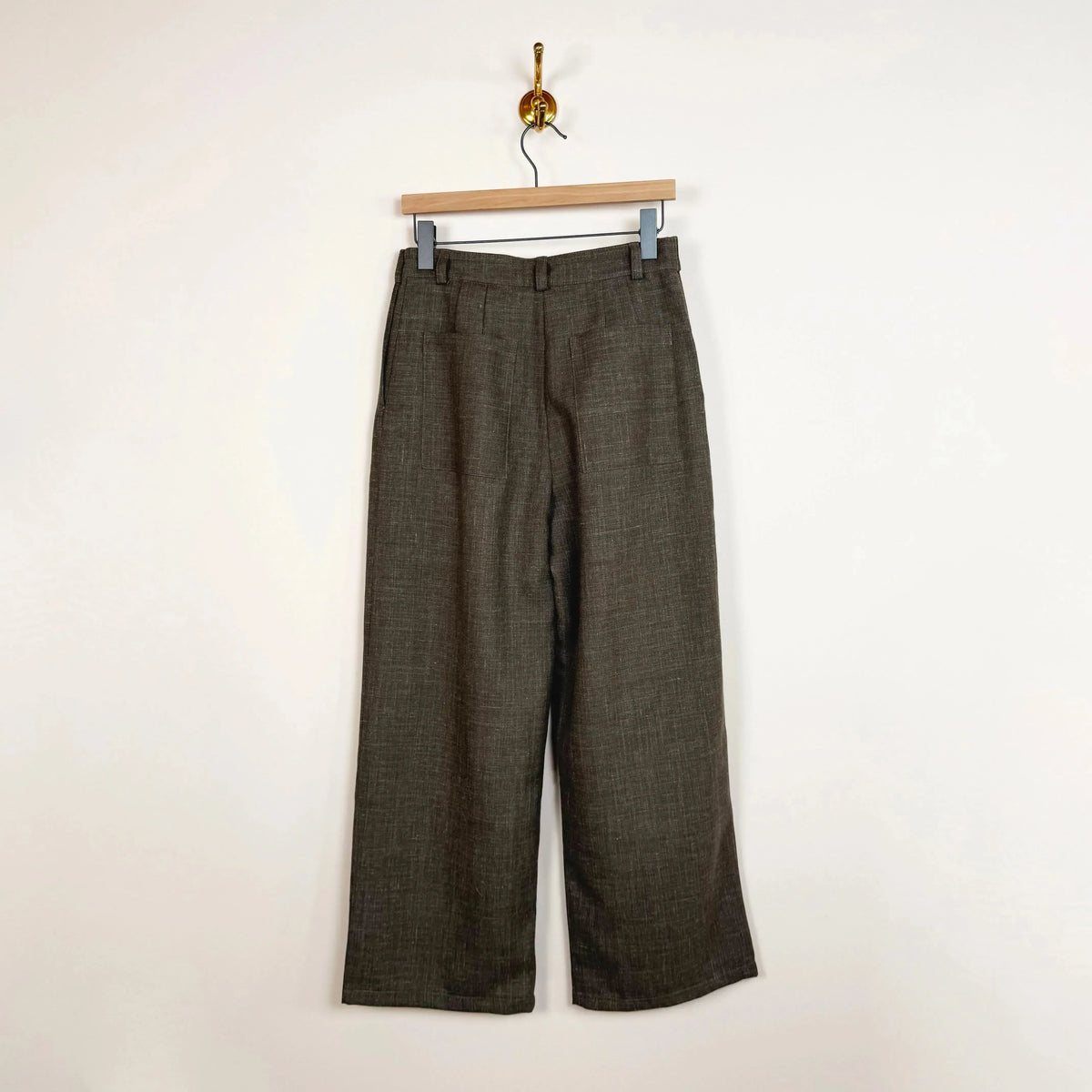 British Wool/Linen Georgia Trouser in Coffee-Pants-Cawley-eugenienewport