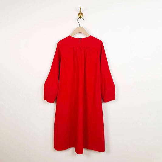 Corot Dress in Crimson-Dresses-Fabiana Pigna-eugenienewport