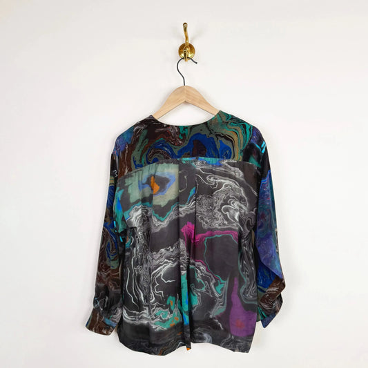 Easy Blouse in Print D-Tops-Anntian-eugenienewport