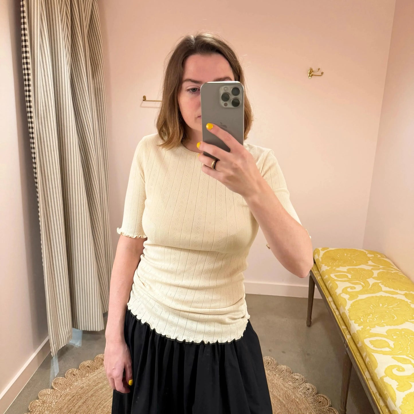 Edie Tee in Light Beige-T-Shirts-Skall-eugenienewport