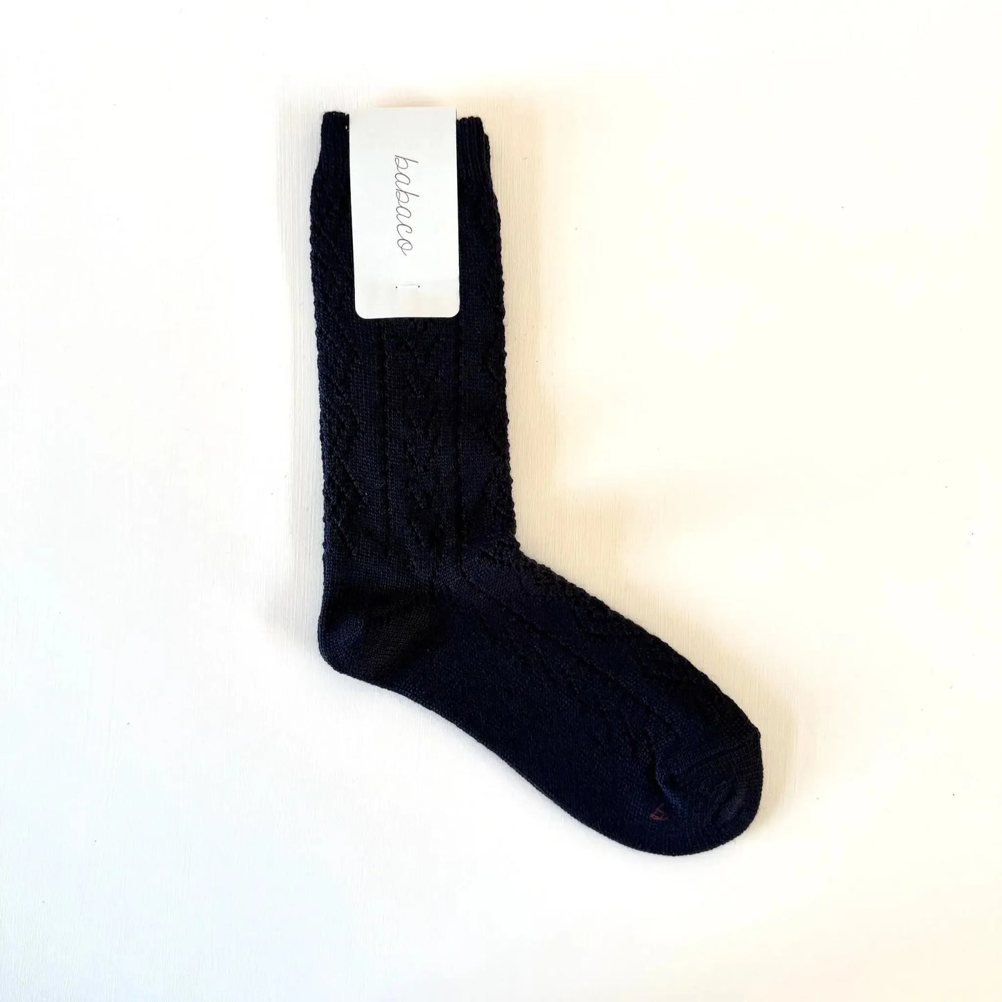 Eyelet Socks in Navy-Accessories-Babaco-eugenienewport