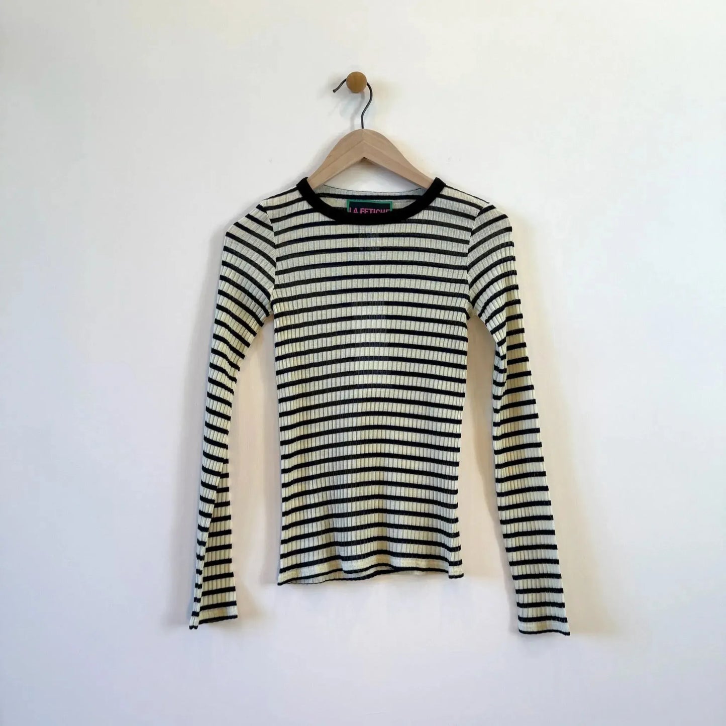 Jackie Raye in Ecru / Navy-Tops-La Fetiche-eugenienewport