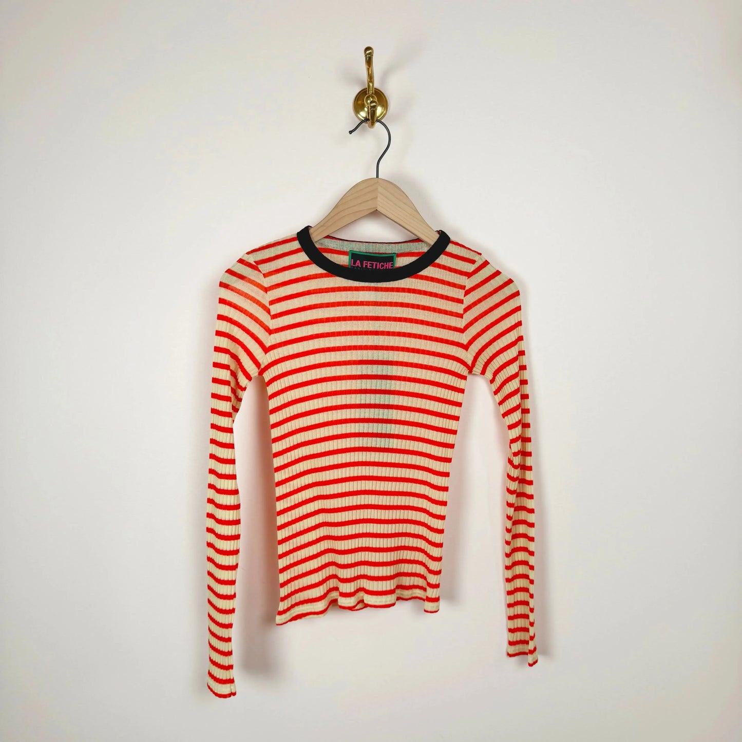 Jackie Raye in Red/Ecru/Black-Sweater-La Fetiche-eugenienewport