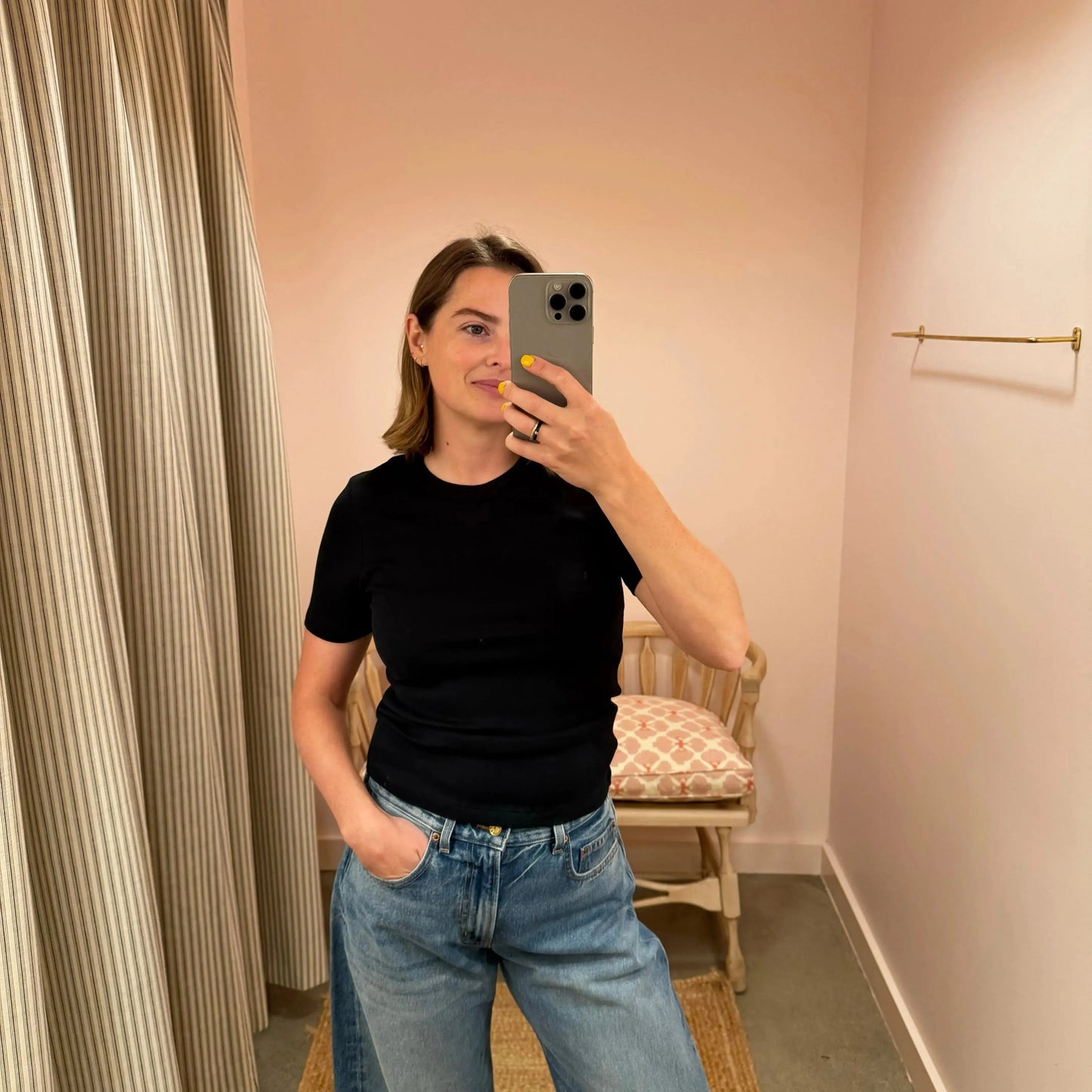 June T-Shirt in Black-T-Shirts-Signe-eugenienewport