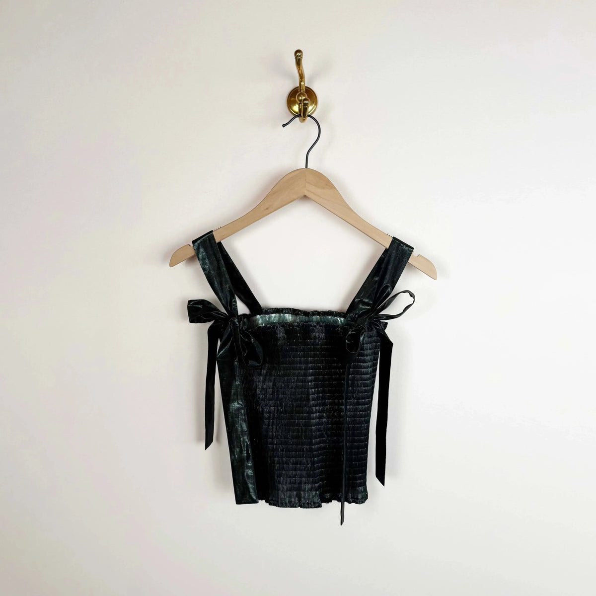 June Top in Moss Metallic-Tops-Julia Heuer-eugenienewport