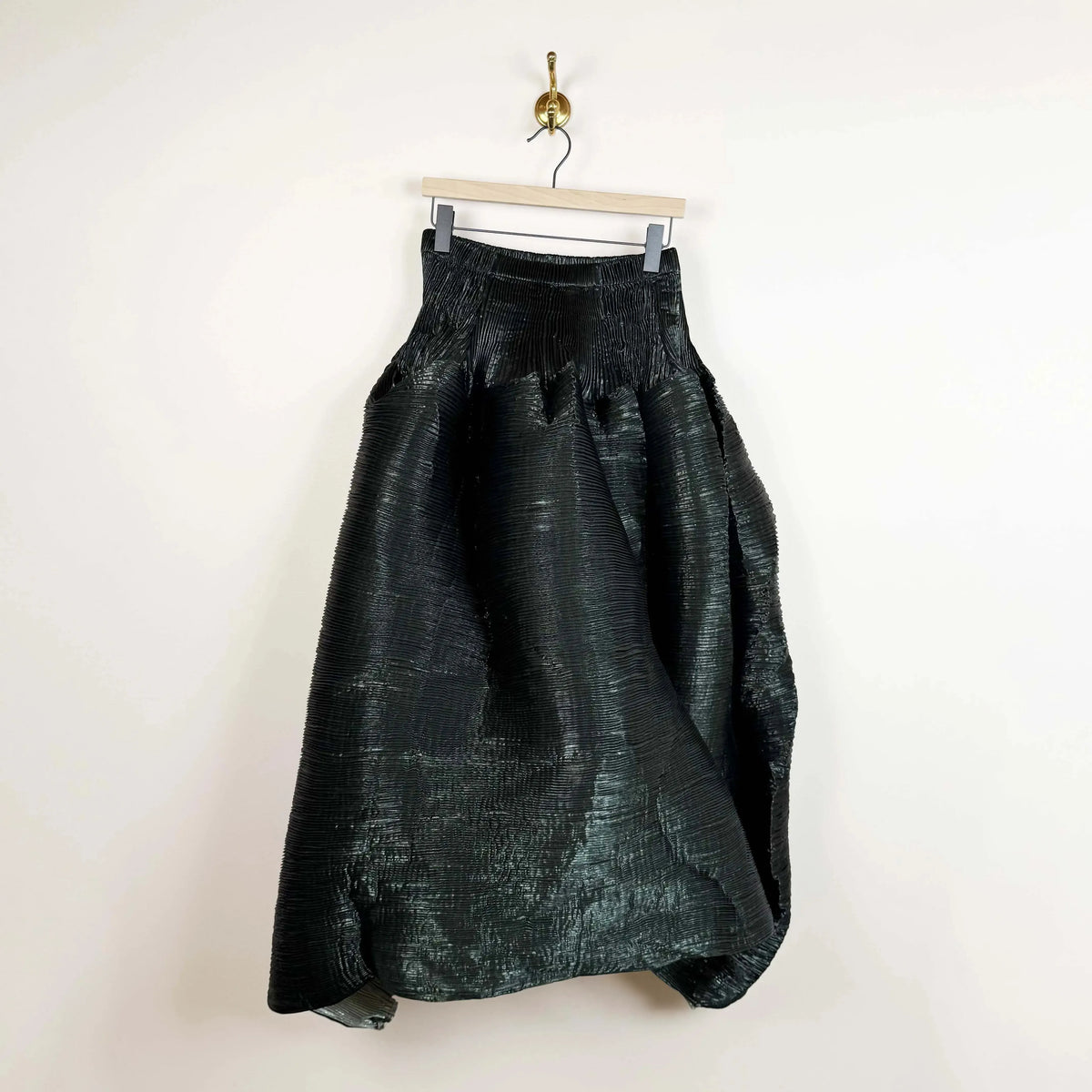 Kenza Skirt in Moss Metallic-Skirts-Julia Heuer-eugenienewport