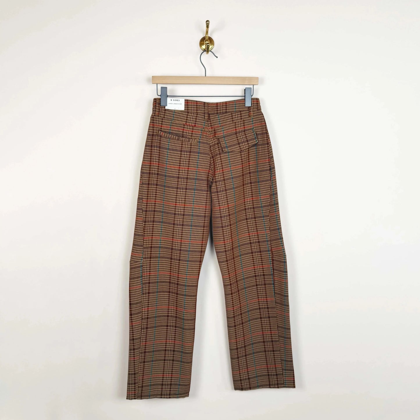 Lange Lasso in Glen Check-Denim-B Sides-eugenienewport