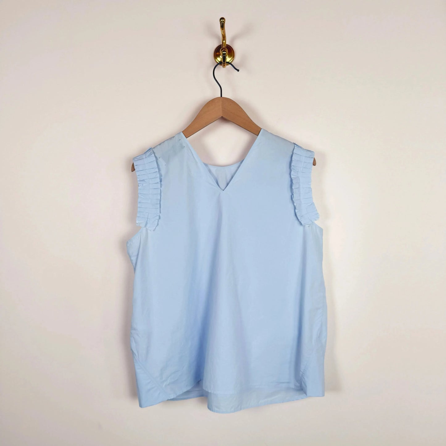 Lor Blouse in Pale Blue-Tops-Fabiana Pigna-eugenienewport