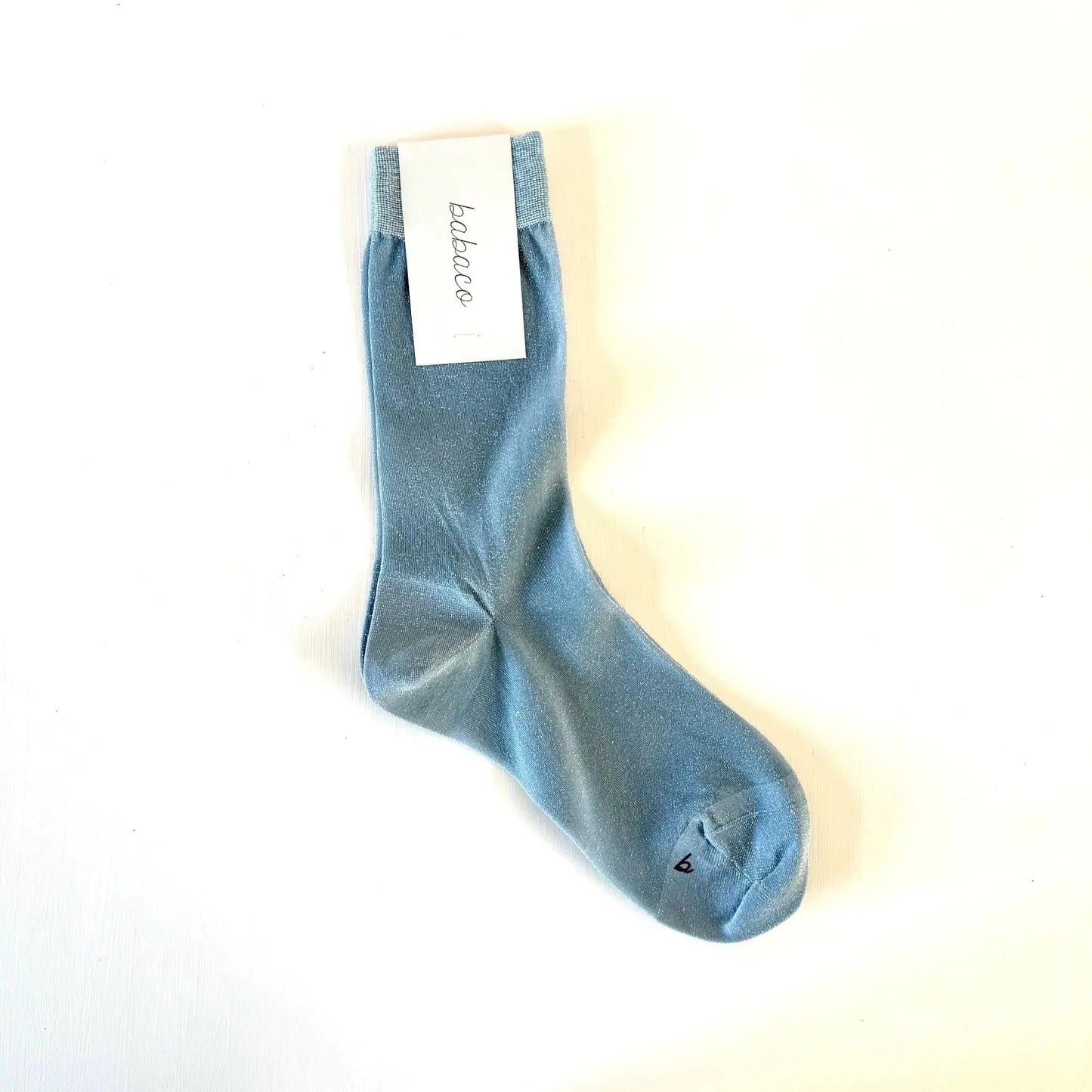 Lurex Sheer Socks in Light Blue-Accessory-Babaco-eugenienewport