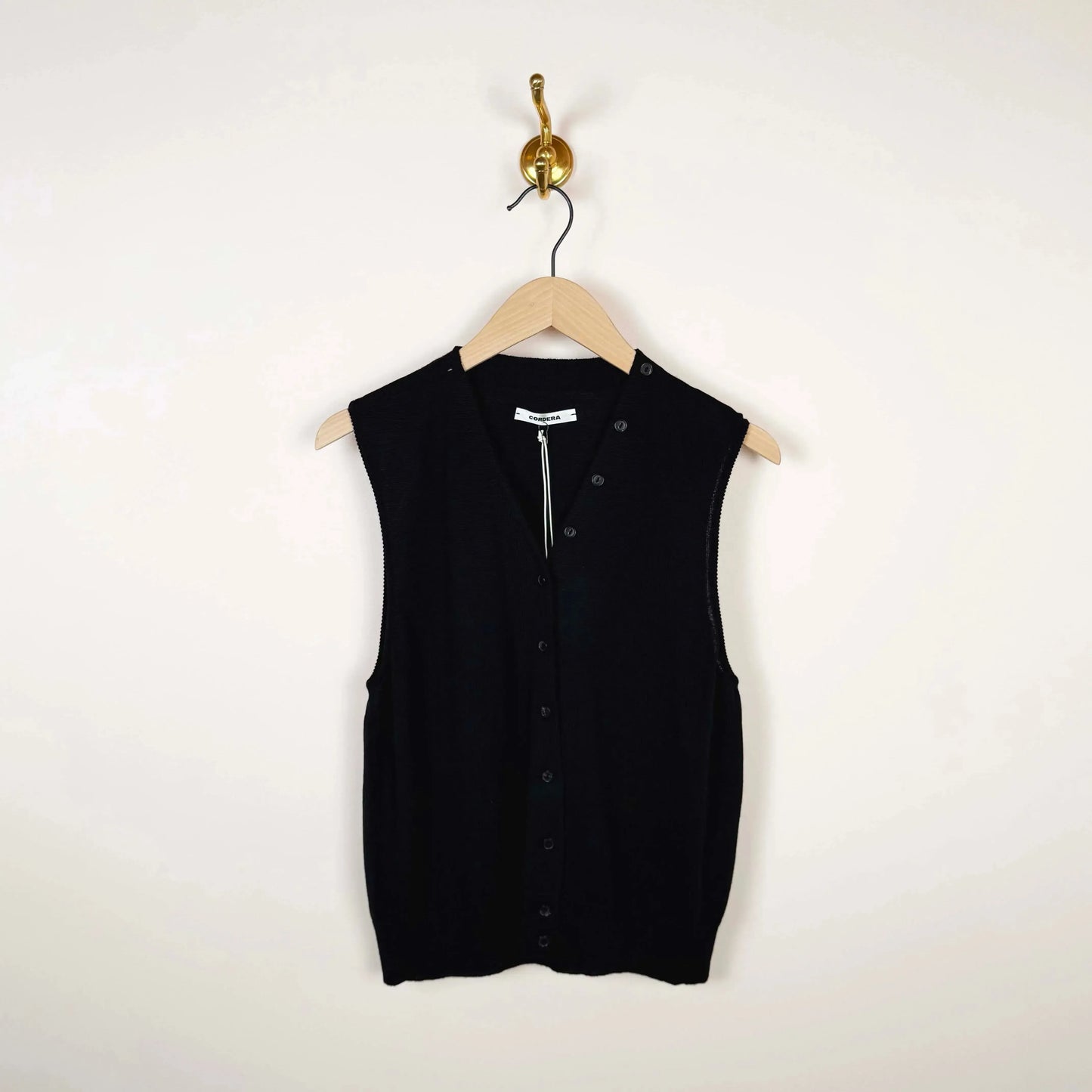 Merino Wool Button Waistcoat-Sweaters-Cordera-eugenienewport