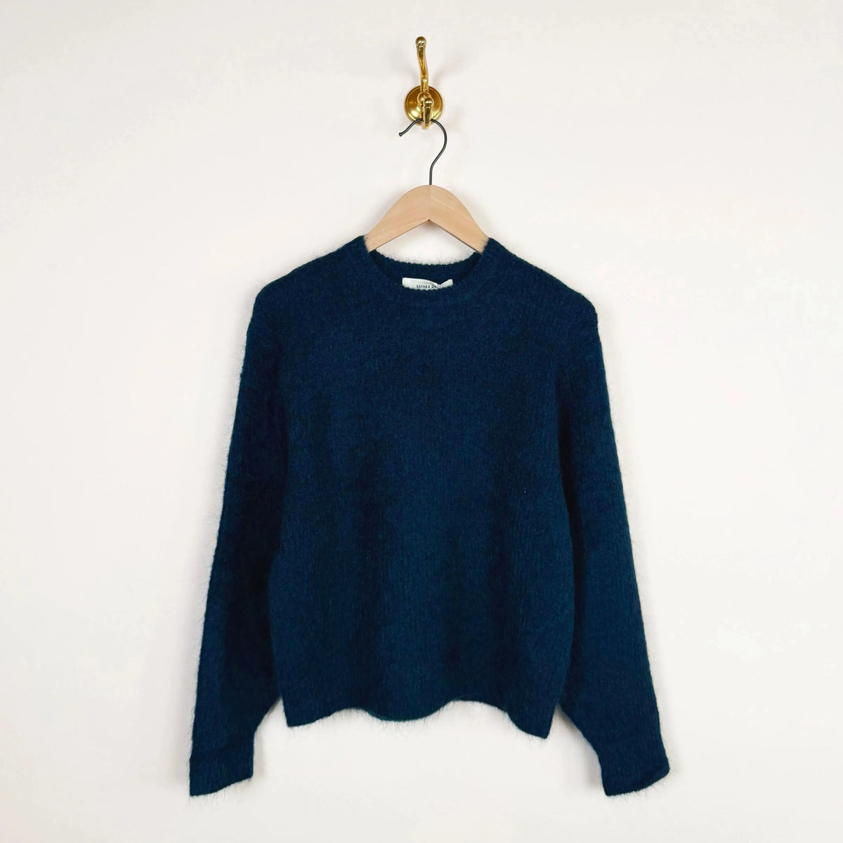 Mohair Pullover in Midnight Blue-Sweaters-Sayaka Davis-eugenienewport