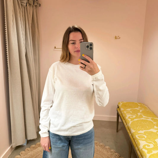 Na'maka'oh Long Sleeve T-Shirt in Off White-T-Shirts-Sunray-eugenienewport