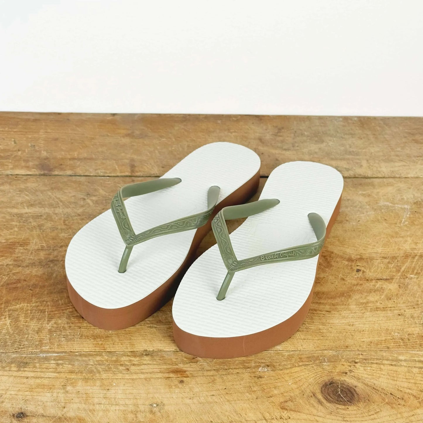 Platform Slim in Vert US Army-Shoes-Beach Originals-eugenienewport