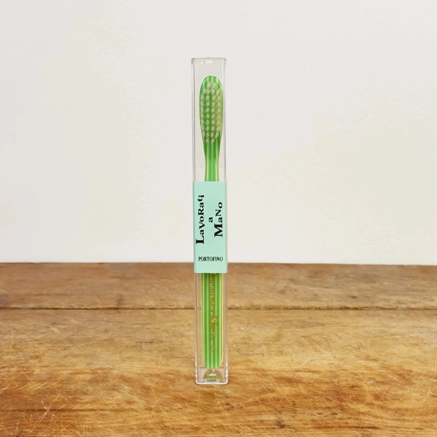 Portofino Toothbrush-Apothecary-Lavorati a Mano-Green-eugenienewport