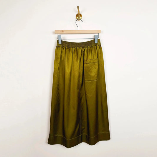 Pull-on Skirt in Olive-Skirts-Sayaka Davis-eugenienewport