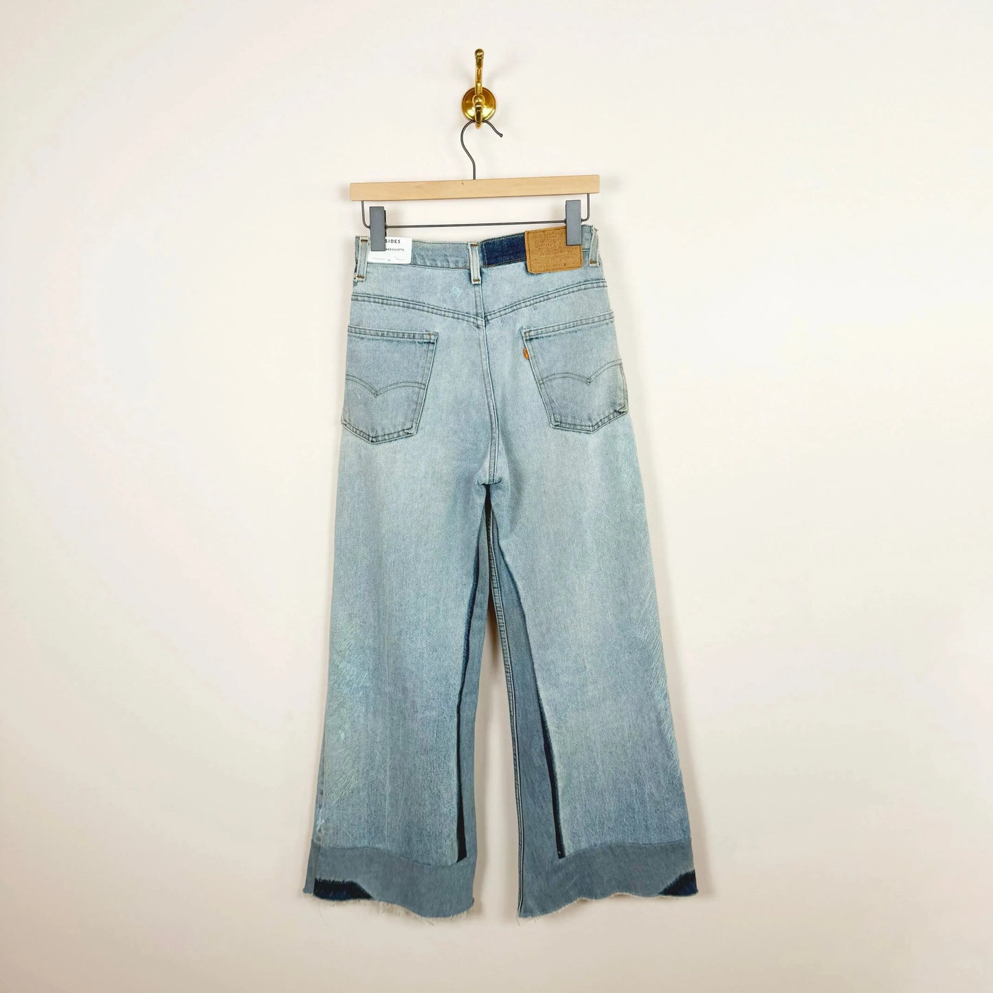 Reworked Culotte in Vintage Indigo-Denim-B Sides-eugenienewport