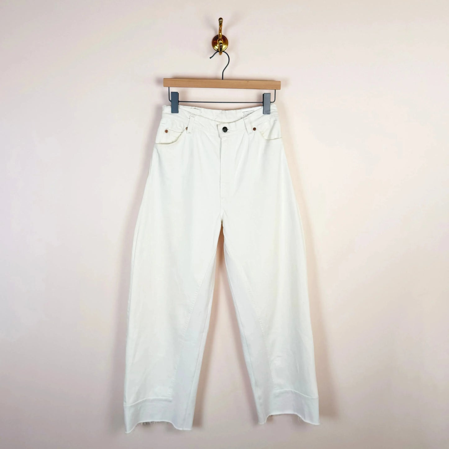 Reworked Culotte in Vintage White-Denim-B Sides-eugenienewport