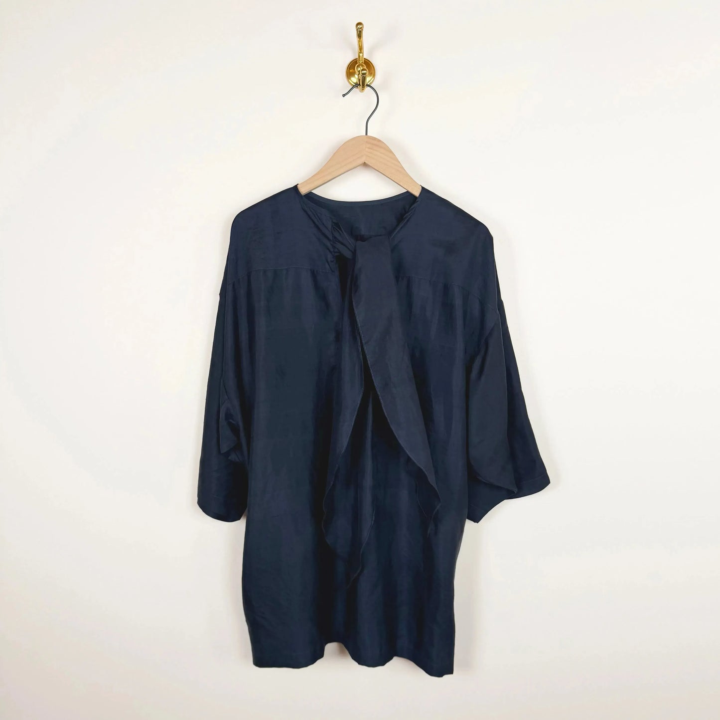 Ribbon Big Blouse in Charcoal-Tops-Bunon-eugenienewport