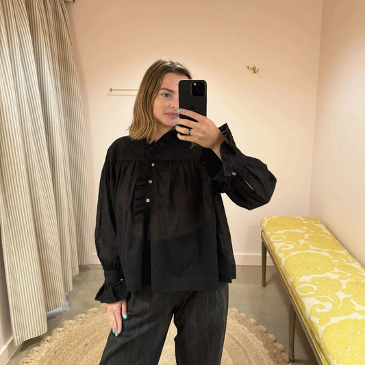 Sophie Shirt in Midnight-Tops-Cawley-eugenienewport