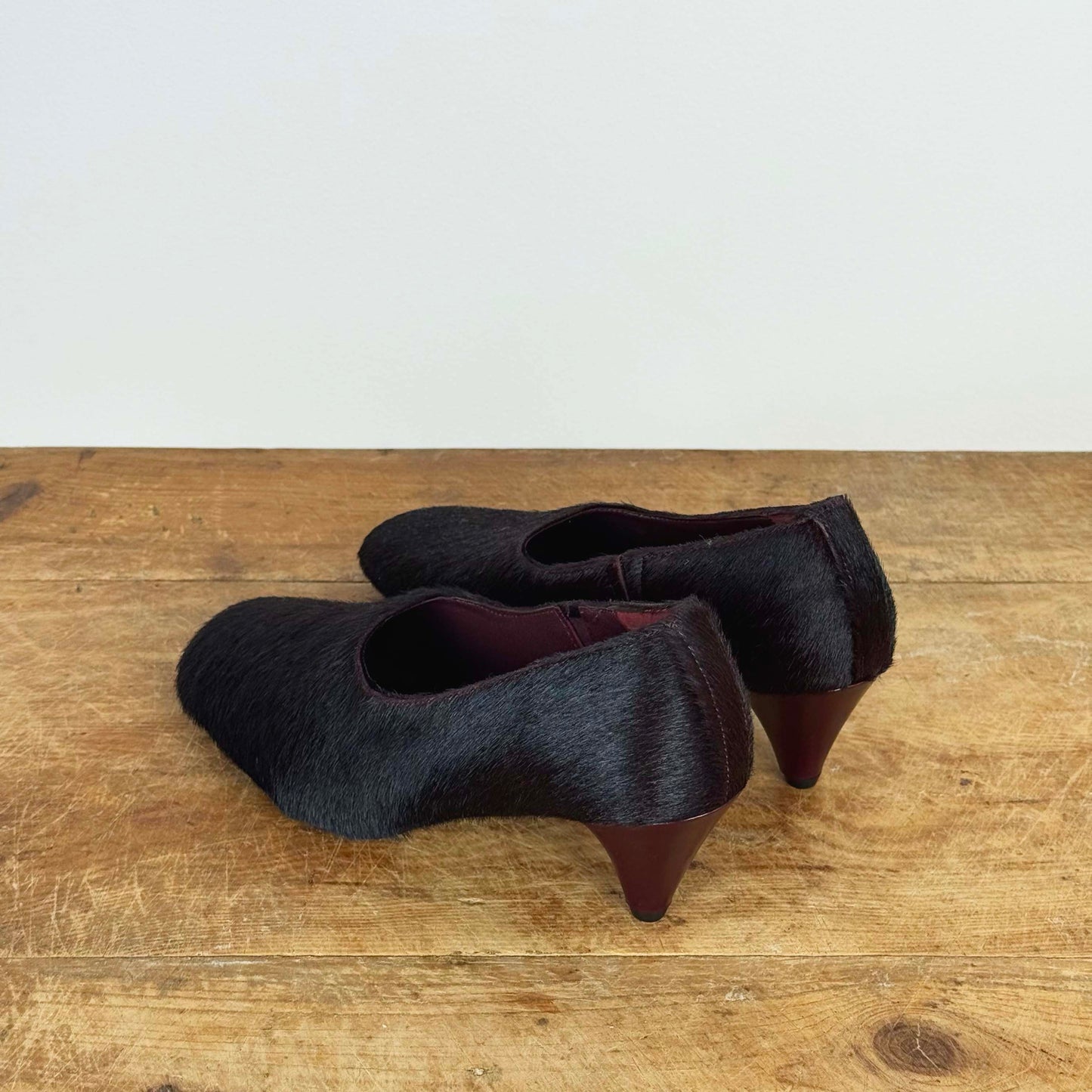 Taylor Pumps in Burgundy Calf Hair