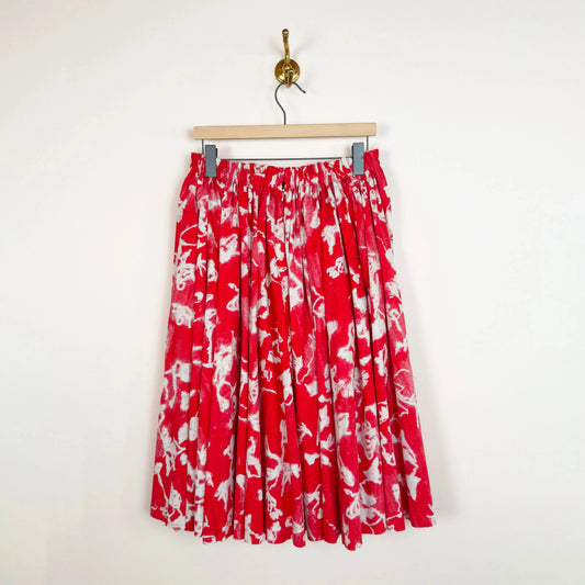 Teti Skirt in Red Print-Skirts-Nitto-eugenienewport