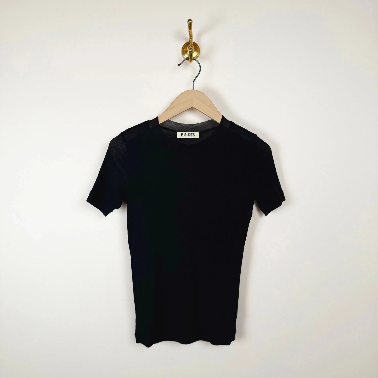 Vivien Tee in Black-T-Shirt-B Sides-eugenienewport