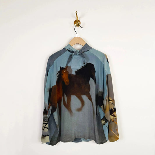 Wrap Top in Print A-Tops-Anntian-eugenienewport
