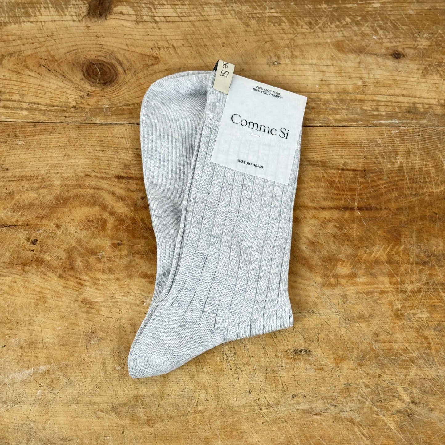 Yves Sock in Heather Grey-Accessories-Comme Si-eugenienewport