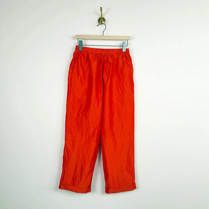 0470006 Silk Pants in Red-Pants-Christian Peau-eugenienewport