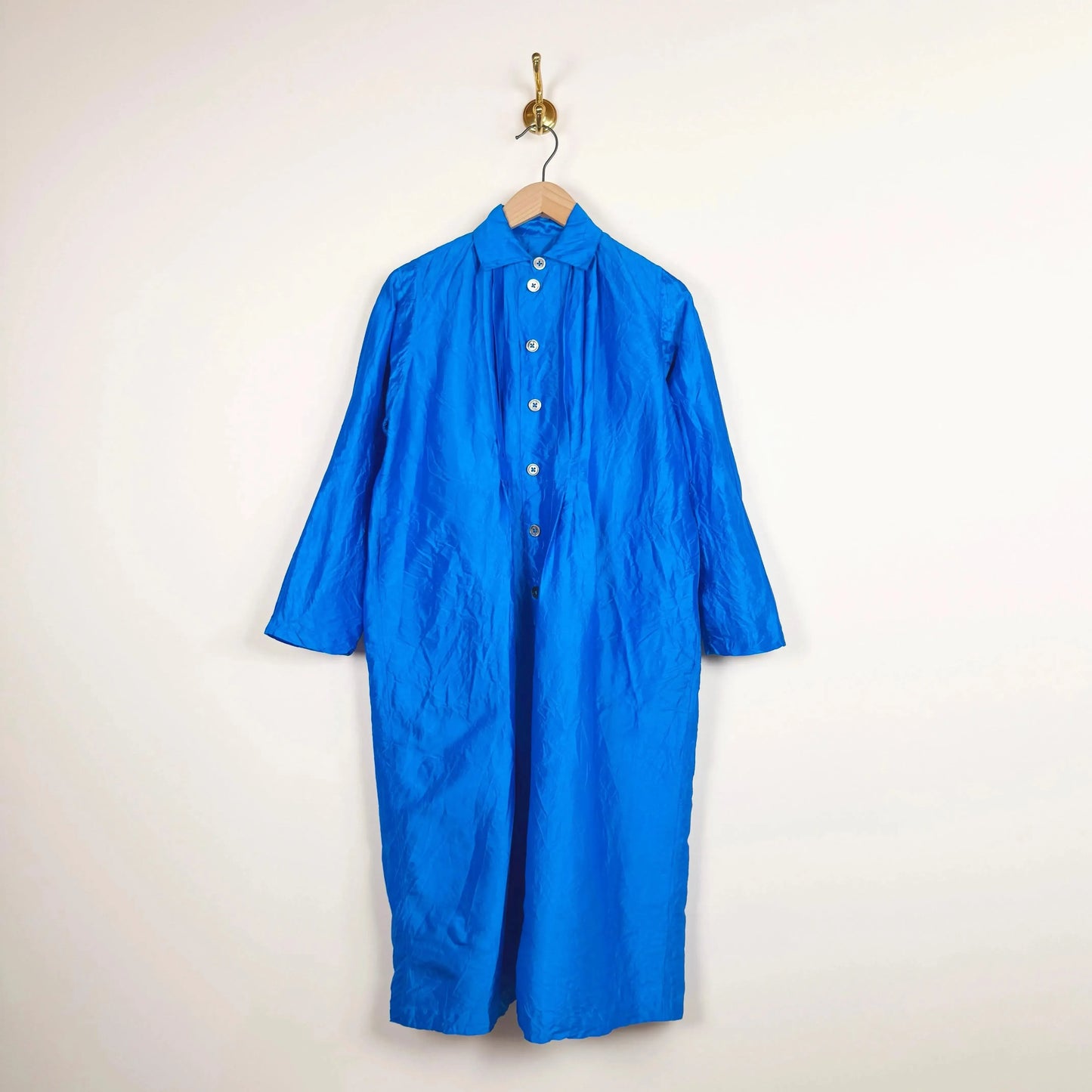 0480007 Silk Coat in Light Ocean-Coats-Christian Peau-eugenienewport