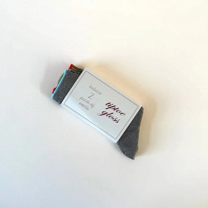 2 Pairs of Words Socks in Tiptoe Gloss-Accessories-Babaco-eugenienewport