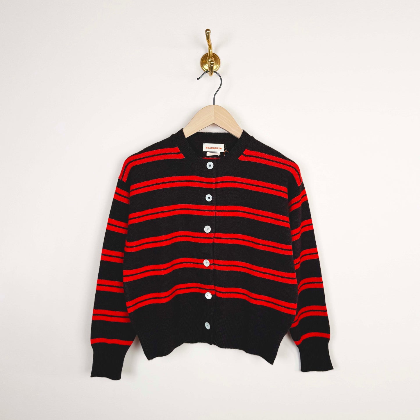 Ada Crewneck in Brown and Red