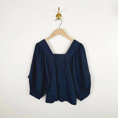 Alice Blouse in Navy-Tops-Skall-eugenienewport