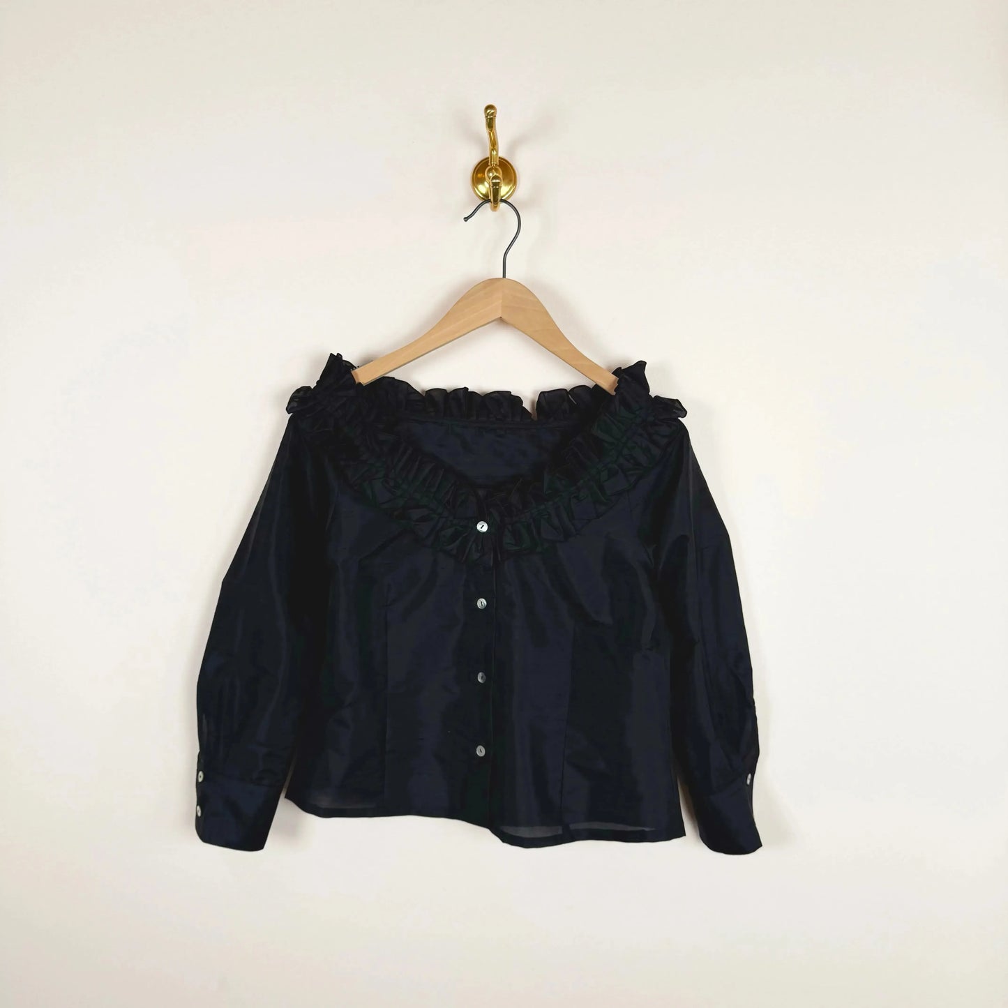 Amalia Blouse in Black-Tops-Chelsea Mak-eugenienewport