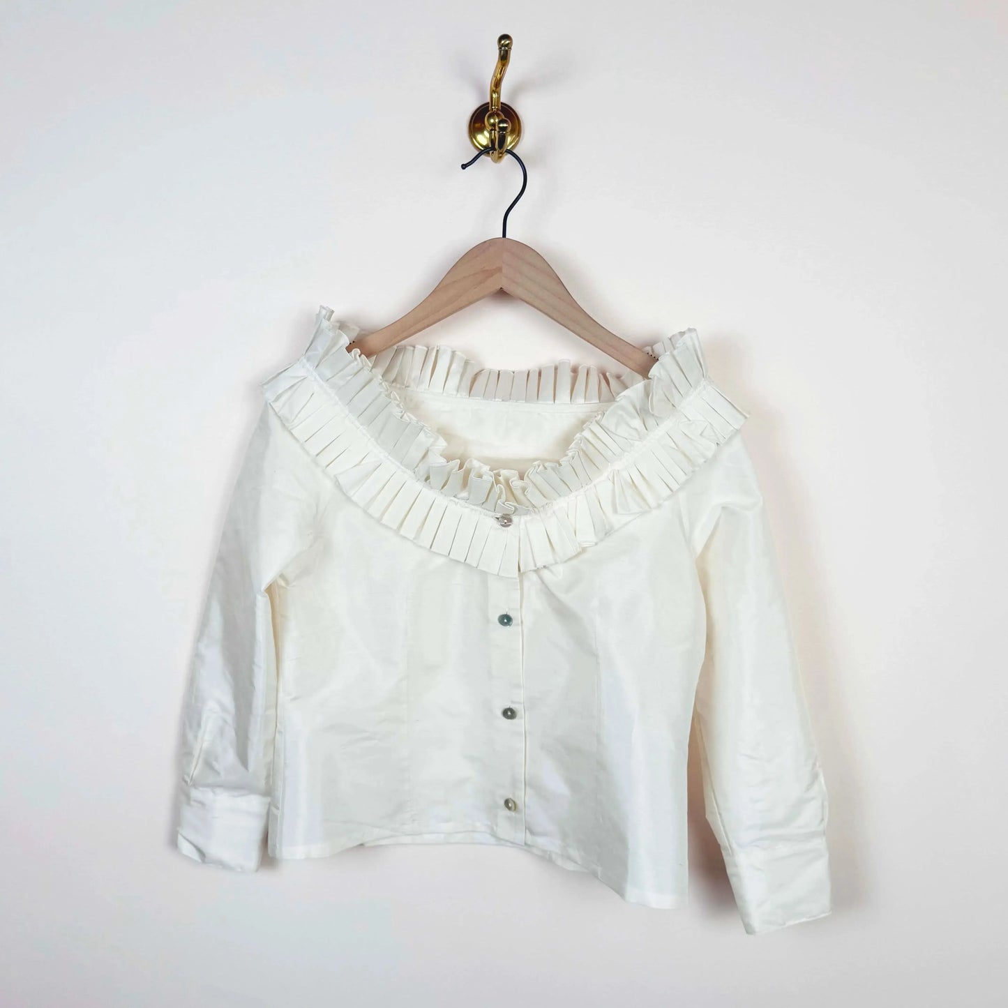 Amalia Blouse in White-Tops-Chelsea Mak-eugenienewport