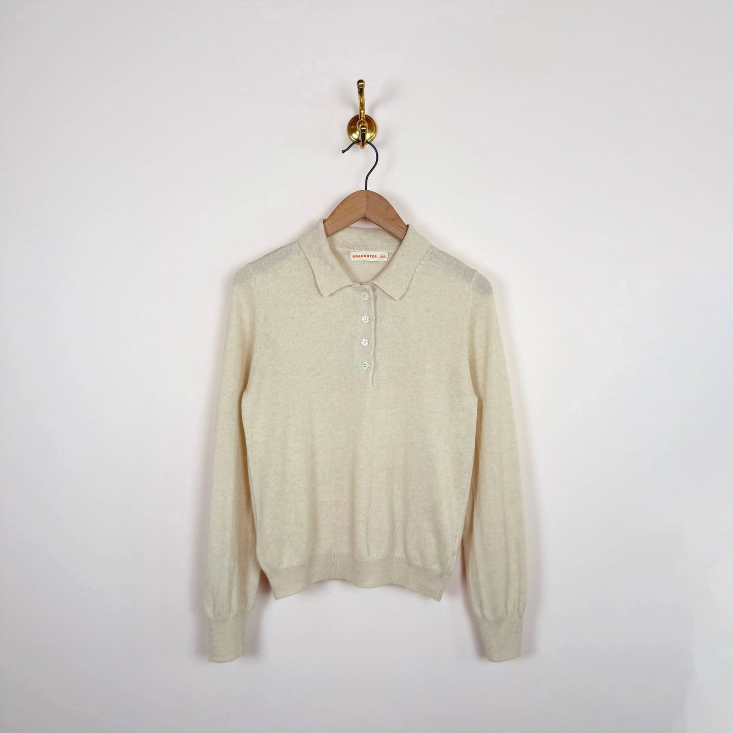 Aoife Polo Shirt in Canvas-Sweater-&Daughter-eugenienewport