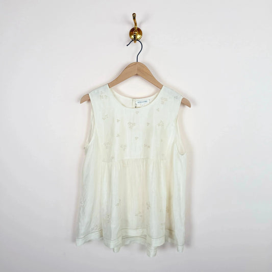 Audrey Top in Ivory-Tops-Rubia & Neel-eugenienewport
