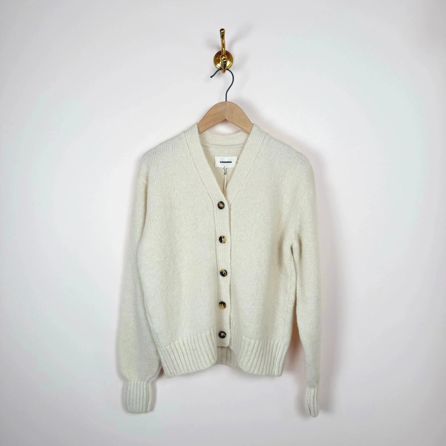Baby Alpaca Cardigan in Natural-Sweater-Cordera-eugenienewport