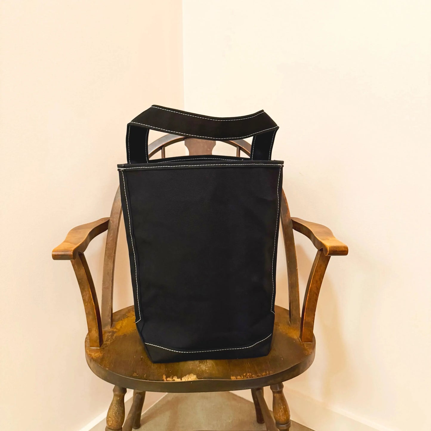 Baguette Tote Medium in Black/Black-Accessories-Tembea-eugenienewport