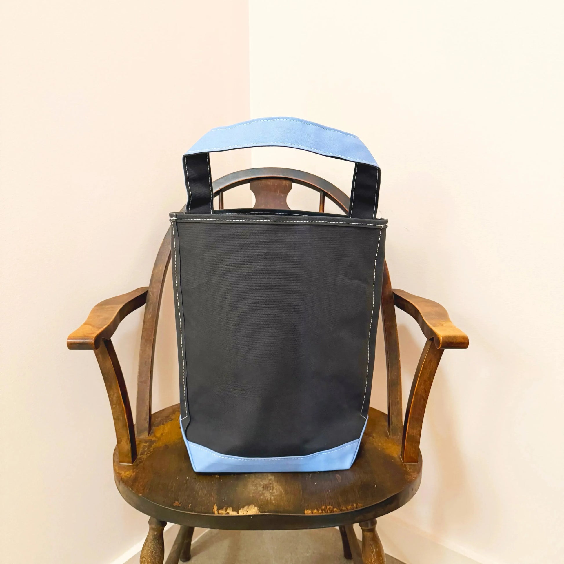 Baguette Tote Medium in Charcoal/Sax-Accessories-Tembea-eugenienewport