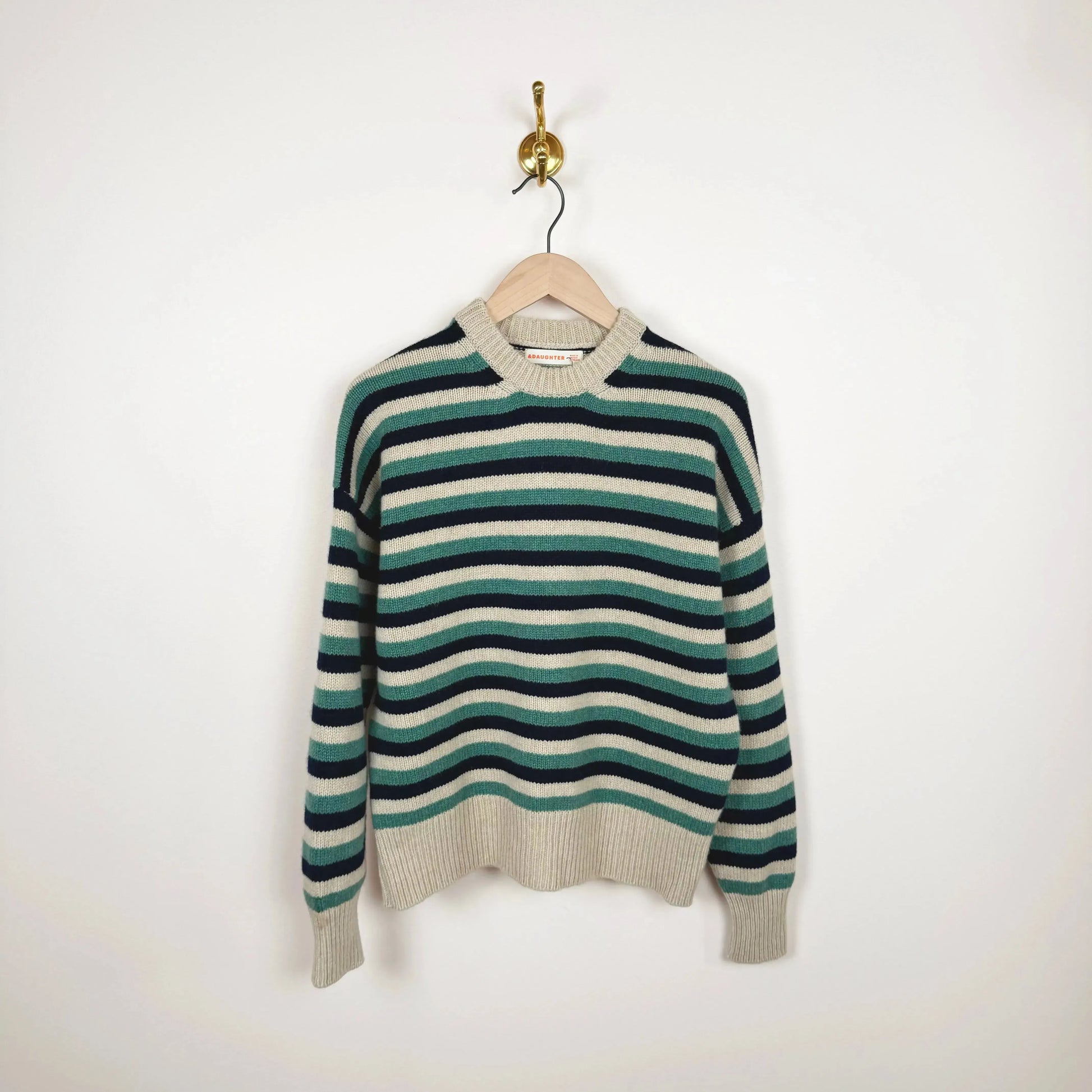 Balla Slouch Crewneck with Stripes-Sweater-&Daughter-eugenienewport