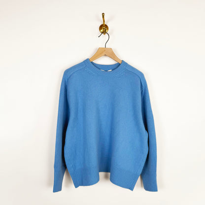 Balloon Sleeve Pullover in Azure