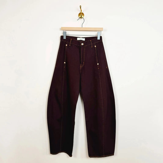 Barrel Denim in Sangria-Pants-Sayaka Davis-eugenienewport