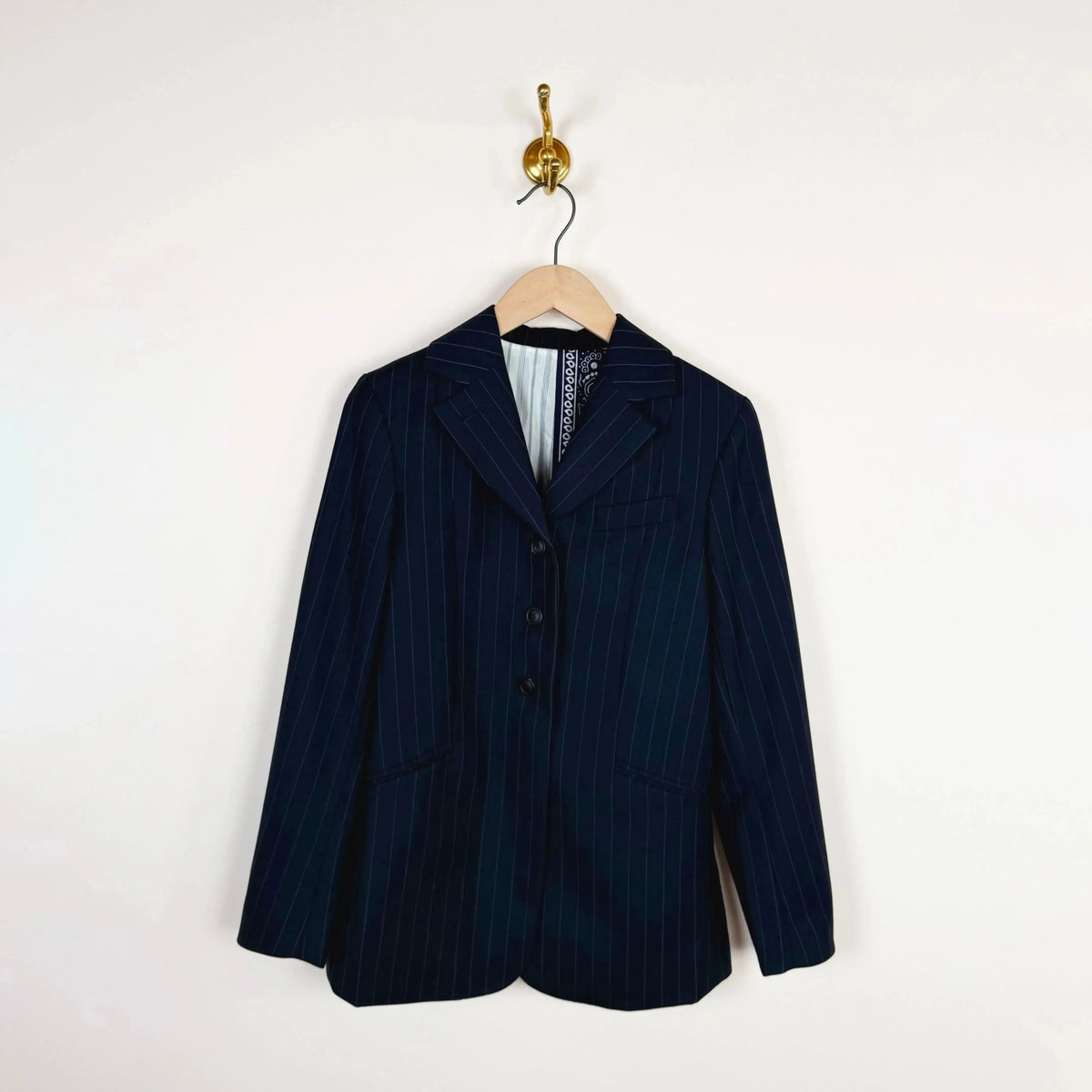 Bianca in Navy Pinstripes-Jackets-La Fetiche-eugenienewport
