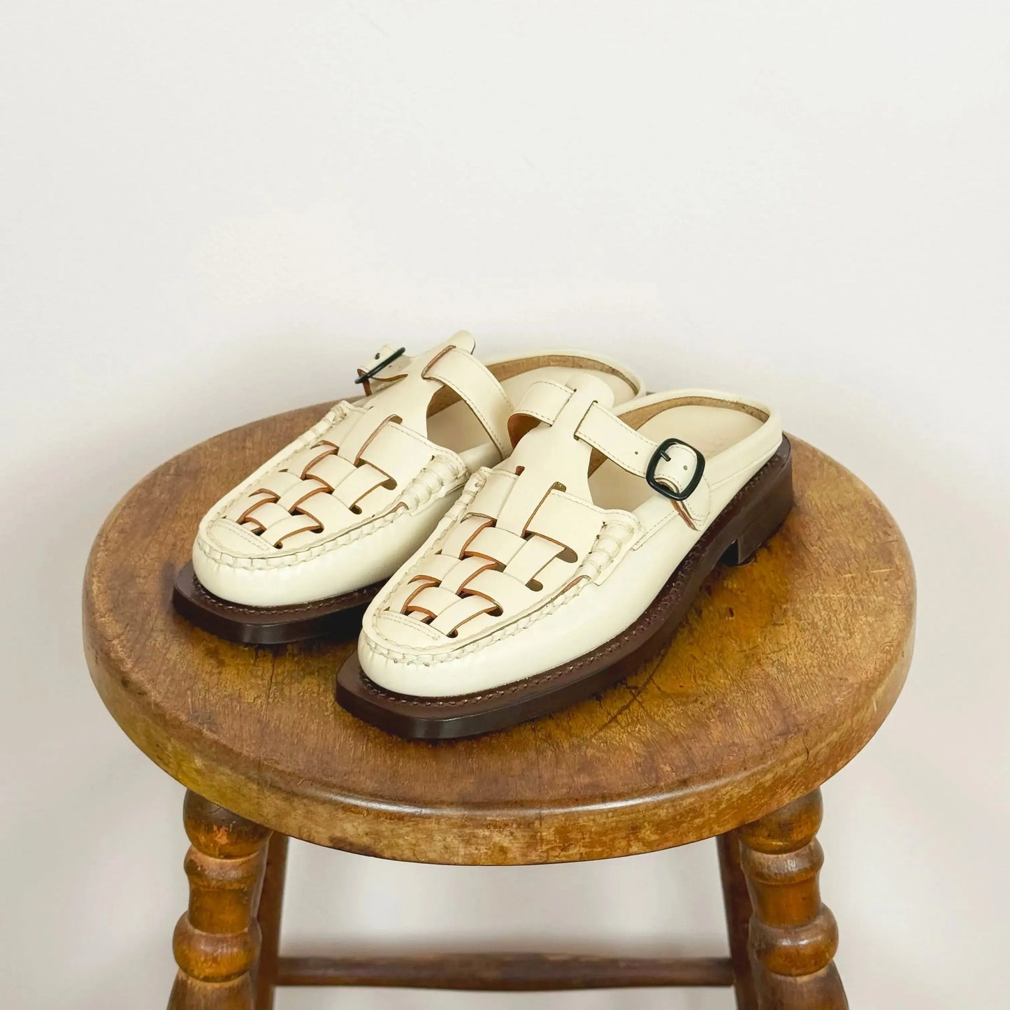 Bonell Mule in Custard-Shoes-Hereu-eugenienewport