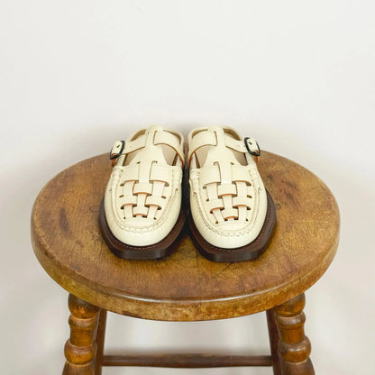 Bonell Mule in Custard-Shoes-Hereu-eugenienewport