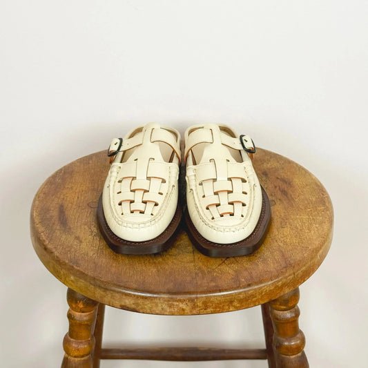 Bonell Mule in Custard-Shoes-Hereu-eugenienewport