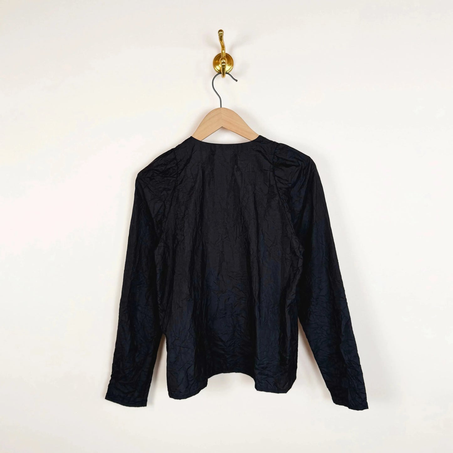 Bows Shirt in Black Crinkle-Tops-Eleph-eugenienewport