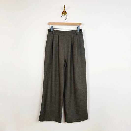 British Wool/Linen Georgia Trouser in Coffee-Pants-Cawley-eugenienewport