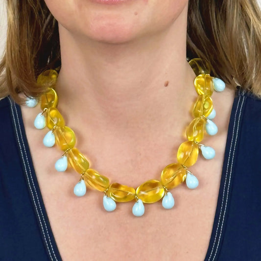 Bubble Necklace in Citrus-Accessories-Aglagla-eugenienewport